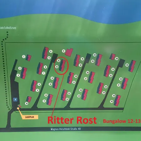 Ritter Rost Bungalow In Am Weissen Strand * Oranienburg